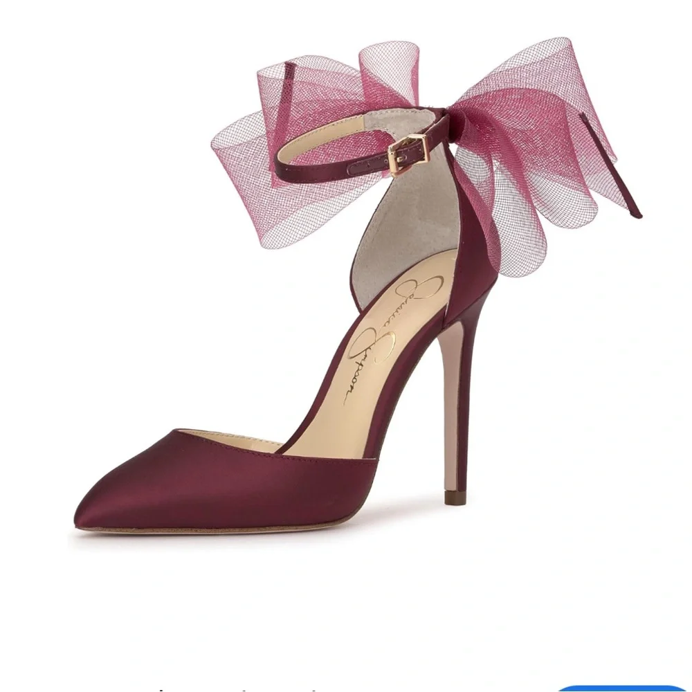 Jessica Simpson Women's Phindies Bow Ankle-Strap Pumps